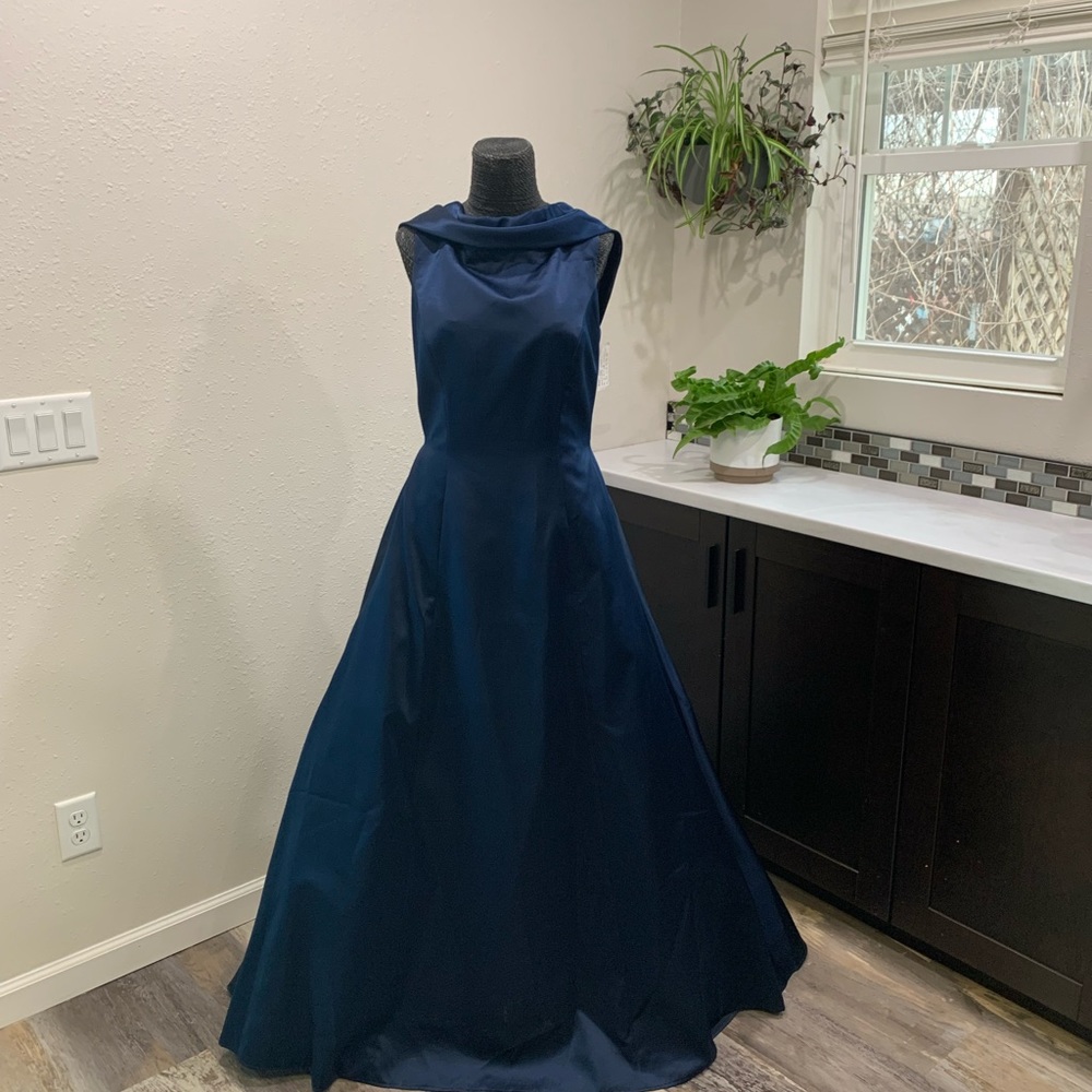 ABS Dark Blue bridesmaid or mother of the bride gown size 10